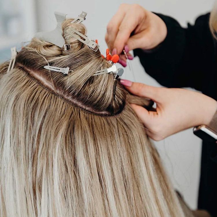 Hair extensions using beads online