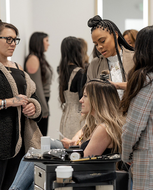 Beyond Certification hair extension training course in person