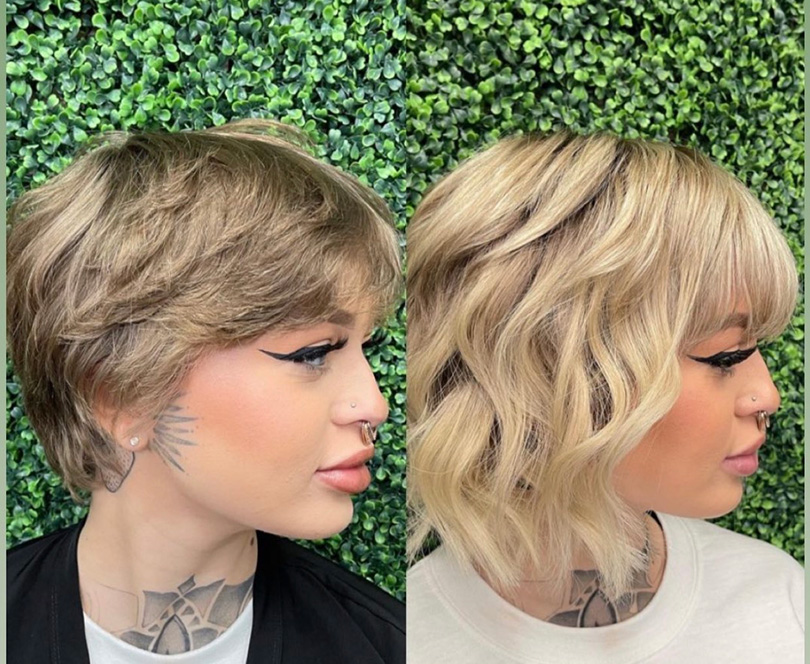 A buyer's guide to hair extensions for short hair, Blushes