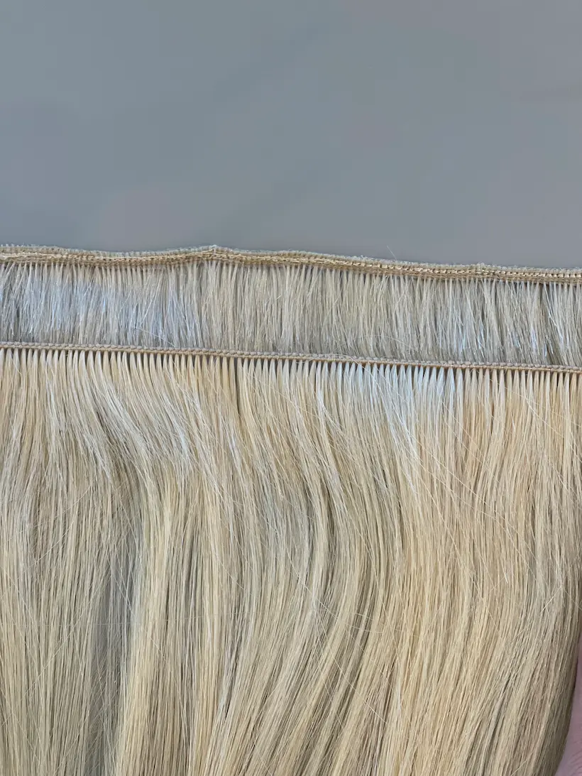 difference between hand tied and machine weft