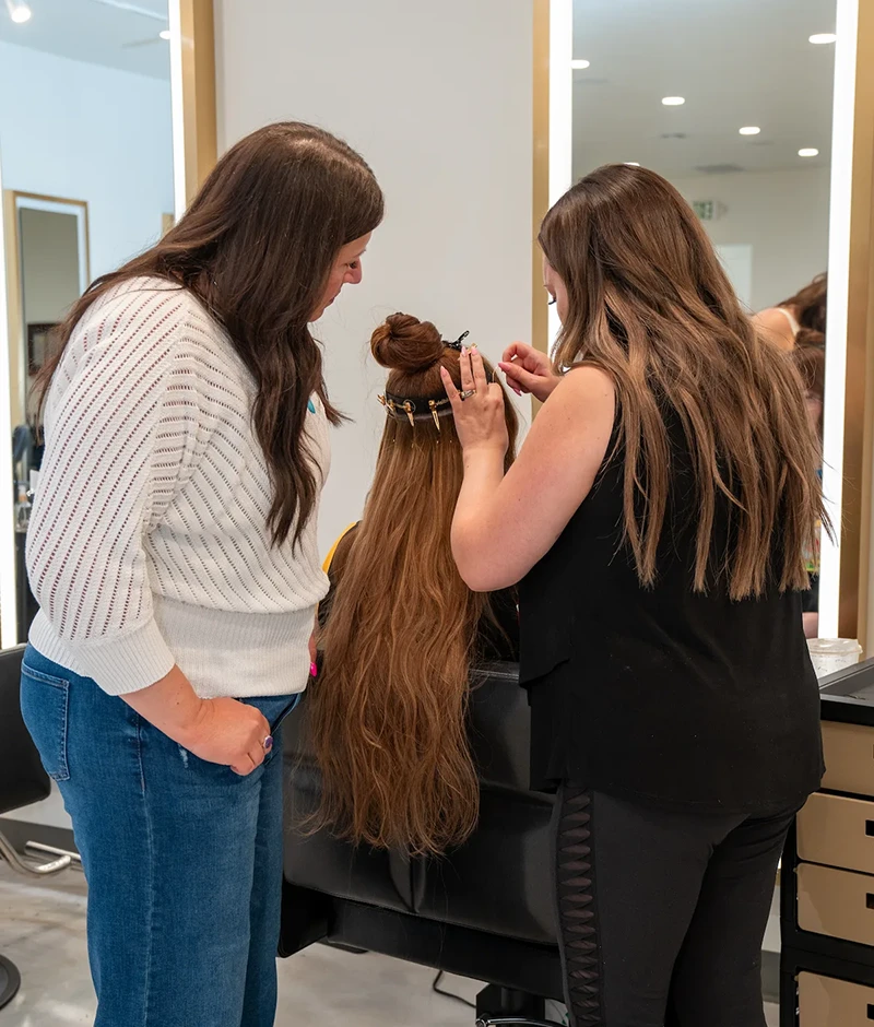 Technique Intensive education for extension stylists